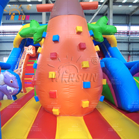 WINSUN - Tobogán Inflable Grande para Patio de Juegos, Castillo Inflable Comercial para Exteriores, Castillo de Brinco con Temática de Animales para Niños de 100-500 kg