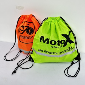 Sac à dos de sport promotionnel personnalisé à prix d'usine, sac à cordon en polyester 210D, impression personnalisée du logo, sac à cordon avec impression personnalisée - Product Image 4