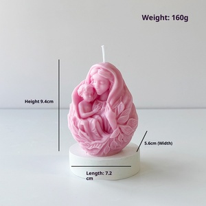 Sıcak satış anneler günü heykel kokulu mum ev süsler fotoğraf sahne festivali hediyeler - Product Image 3
