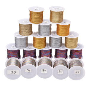 Fil irisé à <span class=keywords><strong>6</strong></span> brins, fil torsadé, fil doré, corde tressée, fil pour bracelet DIY, corde tressée - Product Image 5