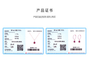 S925 Sterling Silver <b>Rose</b> Gold Plated Earrings and Necklace for Women - High-End European and American Style Set - Product Image 4