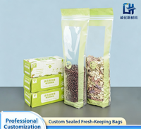 Bolsas de Almacenamiento de Alimentos con Doble Cierre de PE Personalizadas, Bolsas para Congelador Impresas, a Prueba de Fugas, para Mantener Frescos los Alimentos, Bolsas Desechables con Cierre