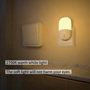 Capsule Shape LED Plug-in Night <b>Light</b> 2700K Warm White EU Plug for <b>Indoor</b> Use - Product Image 3
