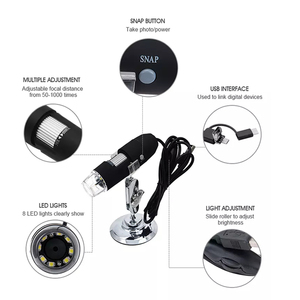 กล้องจุลทรรศน์ดิจิตอล USB 1600X แบบ Type-C กล้องเอนโดสโคปสำหรับโทรศัพท์แอนดรอยด์ ซ่อมแผงวงจรพิมพ์ และเครื่องมือตรวจสอบการบัดกรี - Product Image 2