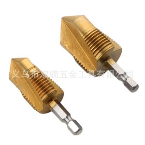 Spade Drill Bit Hex Shank 5/16 In Gold Finish For Pipe Repair And Hole Enlarging - Product Image 4