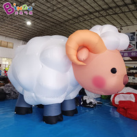 Ballon gonflable géant en forme de mosquée, mascotte gonflable, décorations de dessins animés pour le Ramadan, idéal pour les fêtes et événements.
