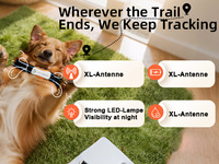 Monitor de Salud GPS Inteligente para Mascotas, Seguimiento de Actividad, Diagnóstico Veterinario con IA, Geocerca, Vista Multi-Mascota, 4G, Resistente al Agua, Compatible con IOS/Android