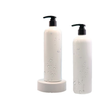 Bouteille en plastique transparente de 100 ml, 300 ml, 4 oz, 12 oz, type Boston Round, avec pompe, pour savon liquide, lotion, shampoing