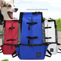 Portable voyage sac à dos pour animaux de compagnie sac en plein air respirant marche taureau français chien accessoires fournitures pour animaux de compagnie sac de transport pour animaux de compagnie