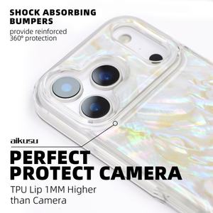 Funda para Teléfono Celular Aikusu, Diseño Lujoso y Bonito, 1.5m, Madreperla, para 17 16 15 14 13 12 11 Pro Max - Product Image 3