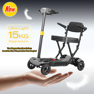 Scooter de mobilité léger <span class=keywords><strong>pour</strong></span> seniors, 15 kg, pliable, double batterie, style valise, scooter électrique léger <span class=keywords><strong>pour</strong></span> personnes âgées - Product Image 1