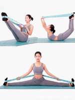 Bandas de Yoga digitales de gimnasia elástica de 10 bucles, correa de resistencia al estiramiento Flexible para fisioterapia