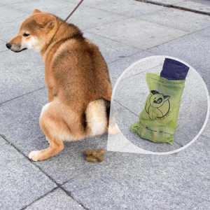 Sacs à déjections pour chats biodégradables et écologiques avec logo personnalisé, imprimés de pattes, style simple, parfum original, pour l'élimination des déchets d'animaux - Product Image 3