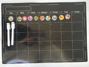 <span class=keywords><strong>Tableau</strong></span> noir magnétique pour chambre d'enfants, étiquette adhésive, avec effaceur à sec, noir - Product Image 3