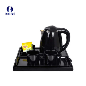 Eco-firendly doppio corpo in plastica in acciaio inossidabile Set vassoio bollitore elettrico per Hospitaliyt Hotel servizio in camera da tè caffè - Product Image 1
