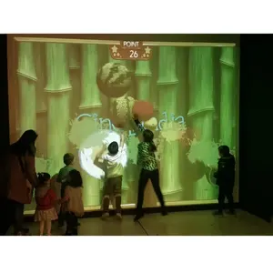 Interactive Projector Games For Children Room Games Interactive Activate Game 5m*96m Touchable Wall