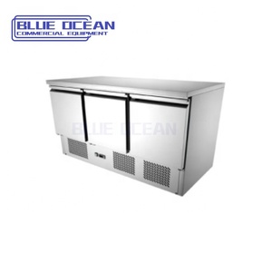 Réfrigérateur de cuisine <span class=keywords><strong>1</strong></span> 2 3 portes avec 2 <span class=keywords><strong>4</strong></span> 6 tiroirs Refroidissement par <span class=keywords><strong>air</strong></span> Équipement de cuisine de restaurant Refroidisseur de table de bar de travail - Product Image 1