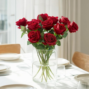 <span class=keywords><strong>Fiori</strong></span> Artificiali 1 Pezzo Rose <span class=keywords><strong>di</strong></span> Seta con Steli Lunghi per Centrotavola Matrimoniali, Composizioni Floreali da Interno, Decorazioni per Feste, Bouquet Fai-da-Te - Product Image 5