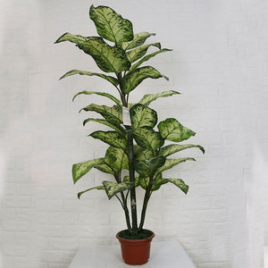 Vente en gros <span class=keywords><strong>de</strong></span> plantes artificielles en bonsaï Rohdea Japonica, petites plantes en pot, décoration intérieure pour le bureau et les magasins - Product Image 2