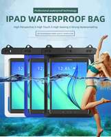 Pochette sèche universelle pour téléphone portable Grande taille IPX8 Sac étanche pour téléphone portable Sac étanche pour IPad Mini et plage