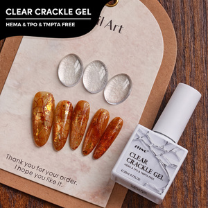 เจลทาเล็บใส JTING Magic Clear Crackle แห้งเร็ว ให้เอฟเฟกต์แตกเป็นชิ้นๆ ปราศจากสาร HEMA/TPO ยูวีเจล สำหรับทำเล็บวินเทจ รับผลิตแบบ OEM แบรนด์ส่วนตัว - Product Image 1