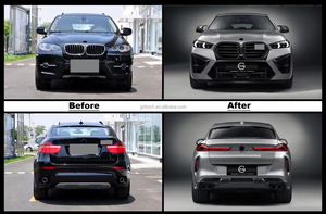 Xe bumpers cho 2007 + BMW <span class=keywords><strong>X6</strong></span> E71 nâng cấp <span class=keywords><strong>2025</strong></span> X6M Bộ dụng cụ cơ thể phía trước bumpers phía sau bumpers lưới tản nhiệt - Product Image 2