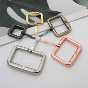 Fivela de Cinto de Metal Nolvo World 7 Cores 16mm 20mm 26mm 32mm 38mm em Ouro Rosê com Anel Quadrado para Alça de Bolsa - Product Image 6