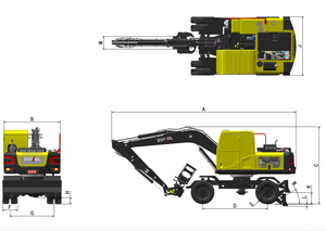 XUVOL Spécialisé dans les machines forestières, excavatrice sur pneus Xuvol pour la canne à sucre avec grappin à bois, chargeur de bois - Product Image 5