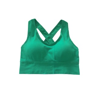 X-Strap Crossover Sports Bra White One Size Padded Yoga Vest Breathable <b>Comfortable</b> Back Female Summer 2023 - Product Image 5