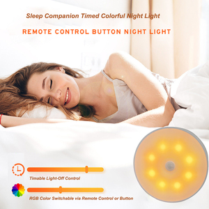 Veilleuse LED ABS à piles avec capteur <span class=keywords><strong>de</strong></span> couleur et minuterie pour usage hôtelier - Product Image 4