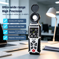 Professional Illuminance Meter Lux Meter 0-400000 Lux Lx/FC Units Calibrated