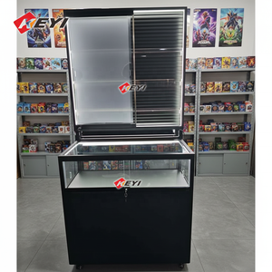 Exhibidores de Tarjetas Deportivas para Tiendas de Juegos TCG, Vitrinas de Vidrio con Cerradura e Iluminación LED - Product Image 3