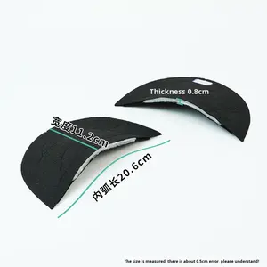 Hombreras de terciopelo de doble cara de tela con forro tejido de poliéster/algodón de comercio electrónico transfronterizo personalizadas de fábrica - Product Image 2