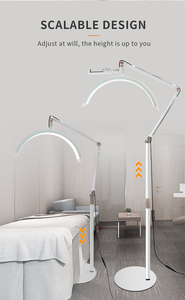 Nouvelle Arrivée Lampe sur Pied Dimmable, Anneau Lumineux de Beauté, Lumière LED Demi-Lune, Lampe LED de Beauté, Lampe LED pour Extensions de Cils - Product Image 6