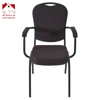 Chaises de banquet à bras empilés en métal pour divers paramètres pour les restaurants de ferme, les bars, les chambres à coucher, les écoles, les hôtels, le marché américain exporté
