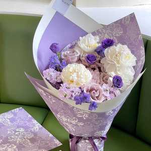Papel de Regalo Romántico Francés de Gasa Suave con Estampado Floral, Papel Kraft con Encaje Vintage, Papel de Envoltura Premium para Floristería, Venta al por Mayor - Product Image 1