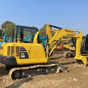 Komatsu รถขุด PC56มือสองพร้อมใบมีด5.6ton ไฮดรอลิคตีนตะขาบรถแบคโฮขุดเครื่องยนต์ประสิทธิภาพสูงและกระปุกเกียร์ - Product Image 2