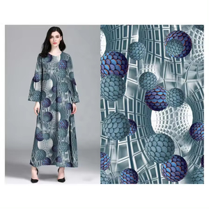 Mềm cảm ứng hoa mẫu 100% Viscose đồng bằng dệt tùy chỉnh in kỹ thuật số vải cho phụ nữ Ăn mặc - Product Image 1