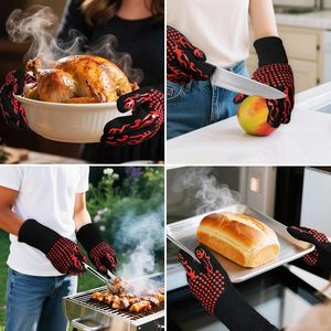 Vente flash - Gants de barbecue professionnels en silicone ignifuge et isolés - Product Image 5