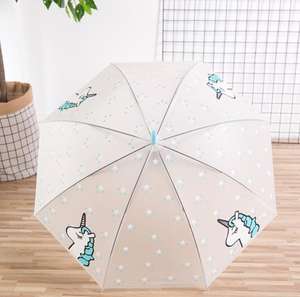 <span class=keywords><strong>Parapluie</strong></span> automatique à manche long <span class=keywords><strong>transparent</strong></span> avec motif de <span class=keywords><strong>licorne</strong></span> de dessin animé personnalisé, matériau écologique, nouveau cadeau écologique - Product Image 4