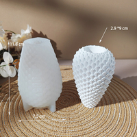 Moule en résine DM1379 pour pot de fleurs à écailles de dragon, moule en silicone 3D fait main pour vase à écailles de serpent, pour la création d'œuvres d'art en plâtre et béton