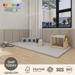 COMPANY Ensemble de poutres d'équilibre en bois moderne pour la motricité globale des tout-petits, mobilier de garderie et salle sensorielle - Product Image 1