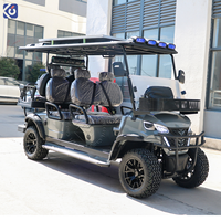 Voiturette de golf électrique haute performance 6 places, batterie lithium, tout-terrain, rehaussée, pour ferme et chasse, directement de l'usine