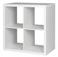 Better Home Cube de rangement 2x2 en chêne gris, étagères et unités de rangement, bibliothèque, cube de présentation, décoration intérieure, mobilier de chambre