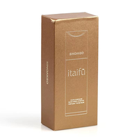 Boîte rigide avec couvercle et base, logo personnalisé en relief, pour échantillon de parfum, emballage de luxe, carton ivoire recyclable, taille personnalisable