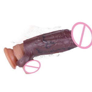Funda Extensora de Pene Negra SXXY para Hombre, Alargamiento, Retraso de la Eyaculación, Juguetes Sexuales para Hombres, Extensor en 5 Tamaños, Venta al Por Mayor - Product Image 4