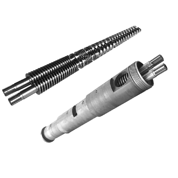 SJZ 80/156 конический винт, двойные биметаллические высокоэффективные винты для изделий из ПВХ/пластиковых экструдеров