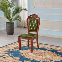 Chaises de salle à manger modernes en bois rembourrées avec dossier pour une utilisation confortable à la maison, au bureau et en appartement
