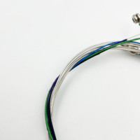 Cordes de violon Premium 4/4 303 en alliage allemand avec extrémité en laine colorée, son stable, anti-rouille, cordes durables pour violon