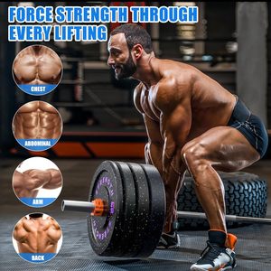 Factory Direct <b>Sales</b> Fitness Series Colorful Recycled Crumb Rubber Bumper Barbell <b>Weight</b> Plates in 5kg 10kg 15kg 20kg 25kg Sizes - Product Image 5